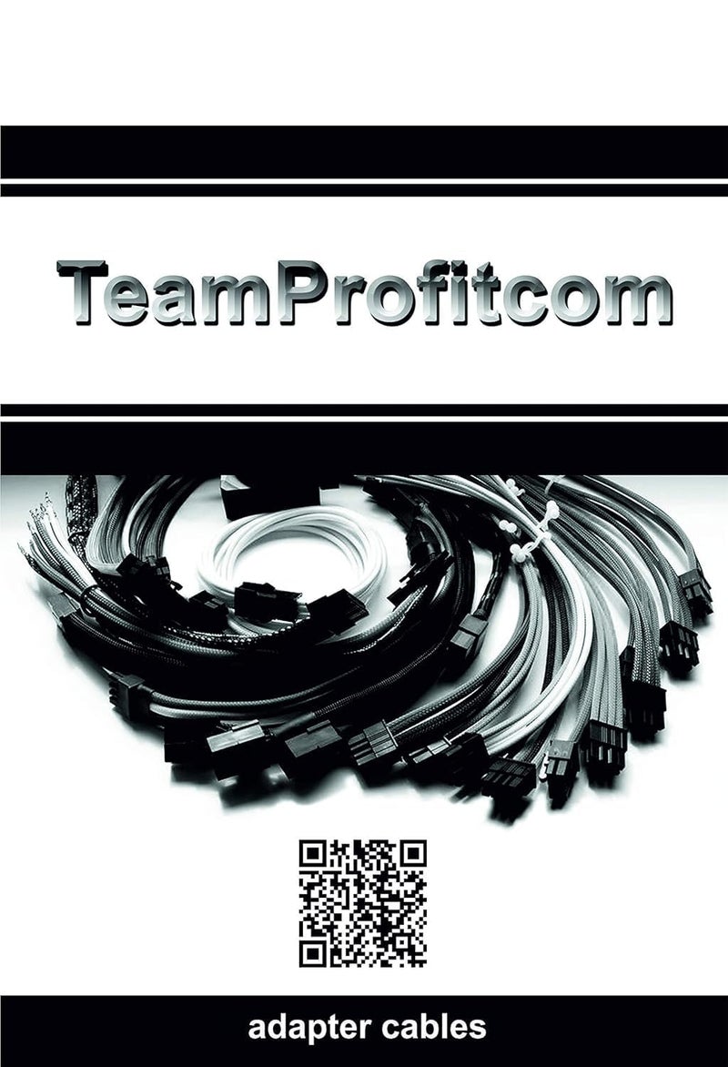 TeamProfitcom ATX CPU 8 Pin Power Extension Cable CPU 8 Pin Female to 8(4+4) Pin Male EPS-12V Extension Cable for Motherboard 25 Inches - Image 3